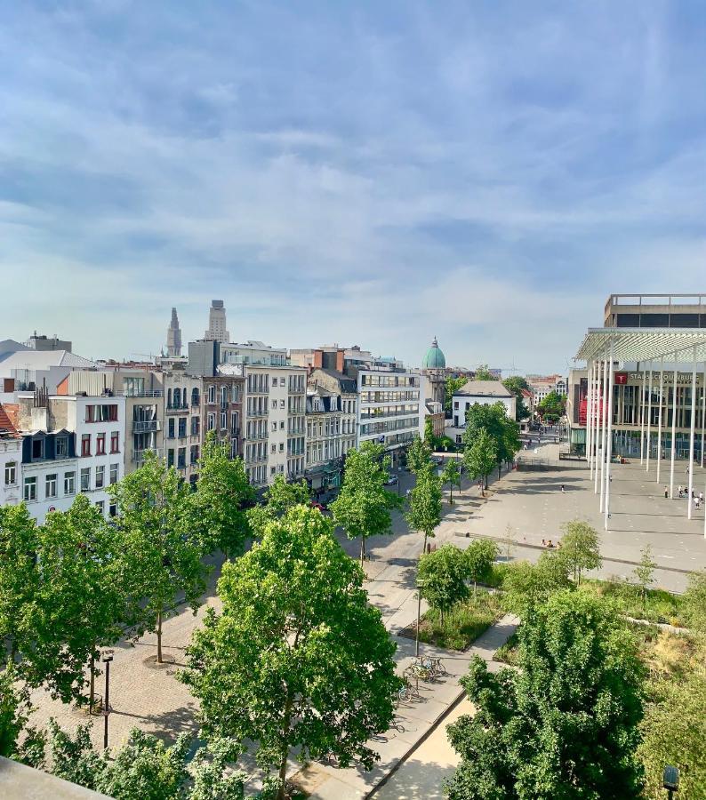 Sleep Inn - Black And Gold Loft Antwerp Cityview Antuérpia Exterior foto